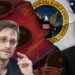 Edward Snowden en frente de monedas de FTX rotas con graficos rojos en el fondo junto a gary gensler con logo de la SEC y bandera de Estados Unidos en el fondo.