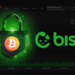 Logo e interfaz de Bisq junto a candado de seguridad.