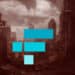 Mundo colapsado y logo de FTX