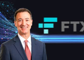 John Ray III y logo de FTX