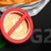 Bitcoin prohibido junto a bandera de India y G20.