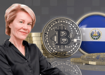 Stacy Herbert, bitcoin y bandera de El Salvador.