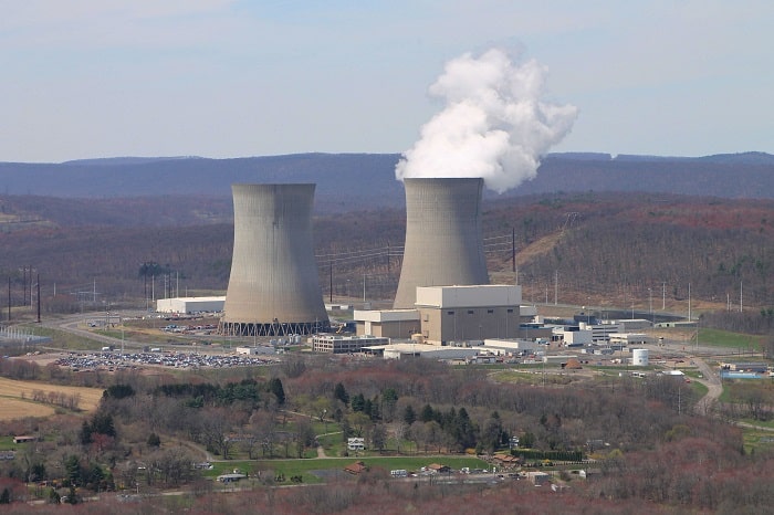 Planta de energía nuclear de Susquehanna, en Pensilvania.