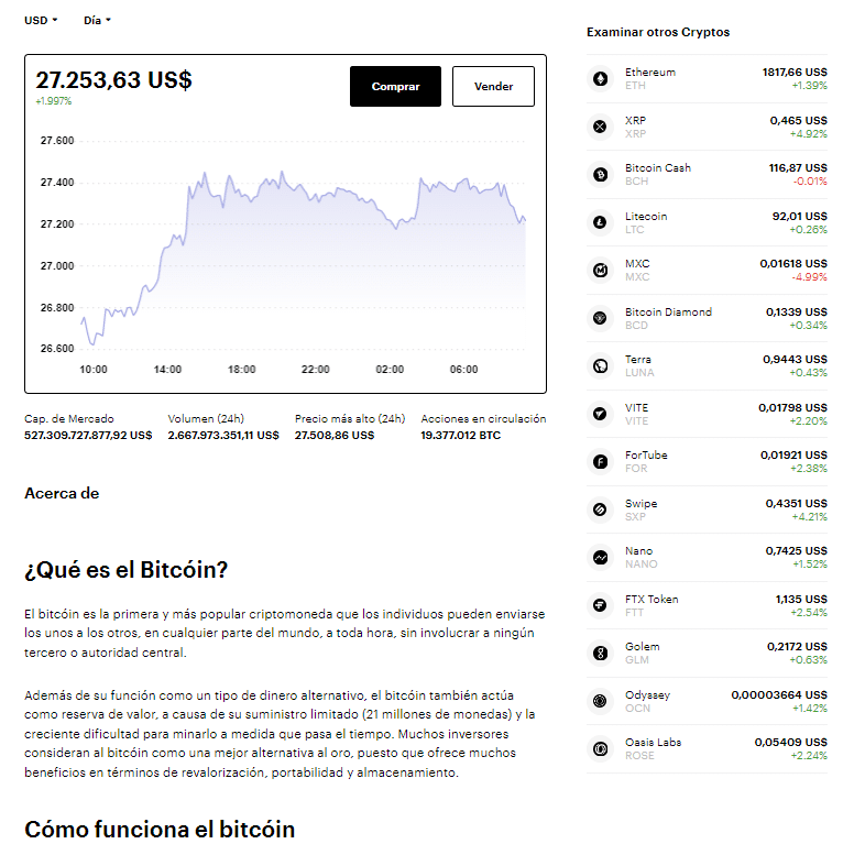 bloque informativo sobre bitcoin y criptoactivos.