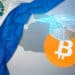 Bandera de El Salvador con mapa y BTC con birrete