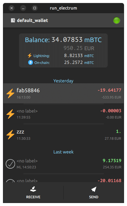 App de Electrum.