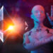 logo de ethereum junto a inteligencia artificial