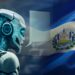 inteigencia artificial junto a bandera de El Salvador