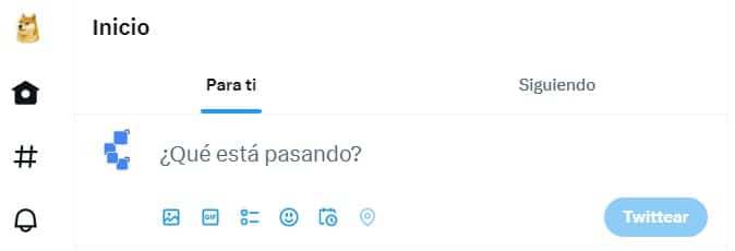 logo de twitter en el feed de twitter