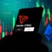TRON, gráfico en verde y ethereum.