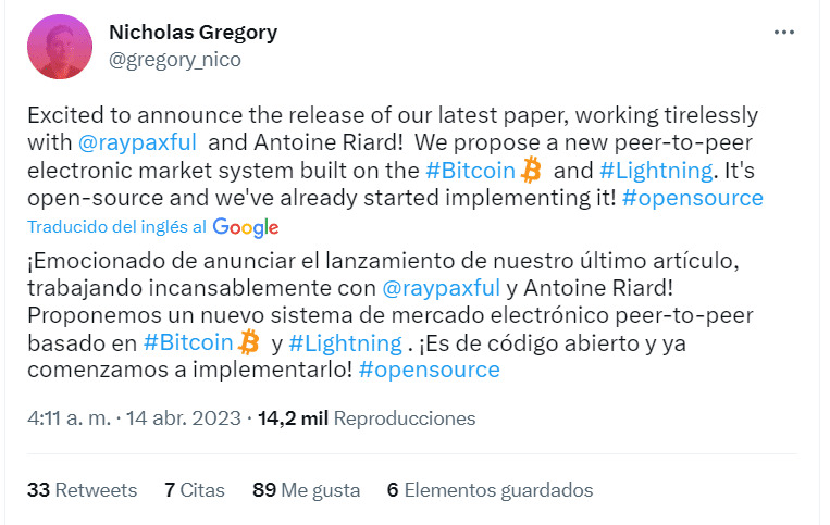 Anuncio de Nicholas Gregory, uno de los fundadores de Civ Kit
