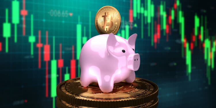 Chanchito con bitcoin dentro.