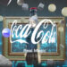 arte de botella de Coca Cola en red digital de coinbase