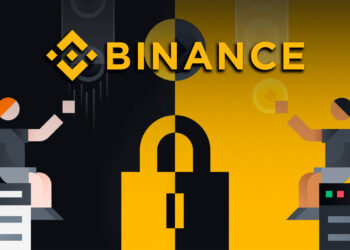 P2P y logo de binance.