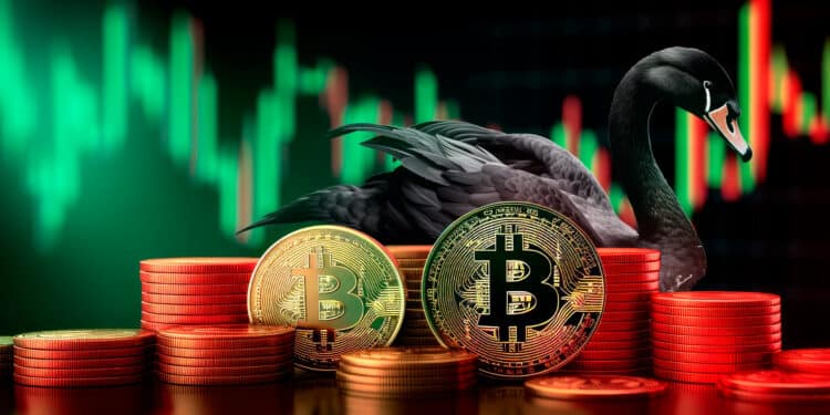 Bitcoin en el mercado alcista y cisne negro.