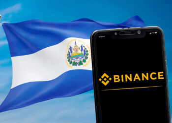 Binance y bandera de El Salvador.