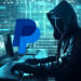 Estafador y logo de Paypal.