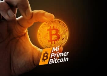 Bitcoin y logo de Mi Primer Bitcoin.