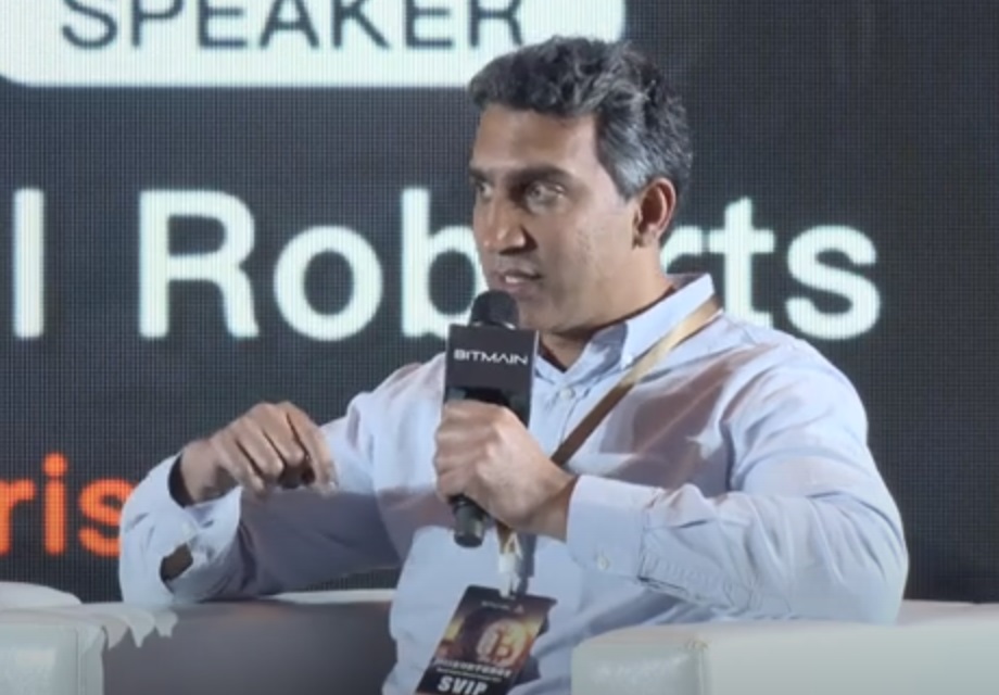 Nazar Khan de Terawulf durante la Bitmain World Digital Mining Summit 2023
