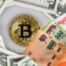 Dolar crypto y pesos argentinos.