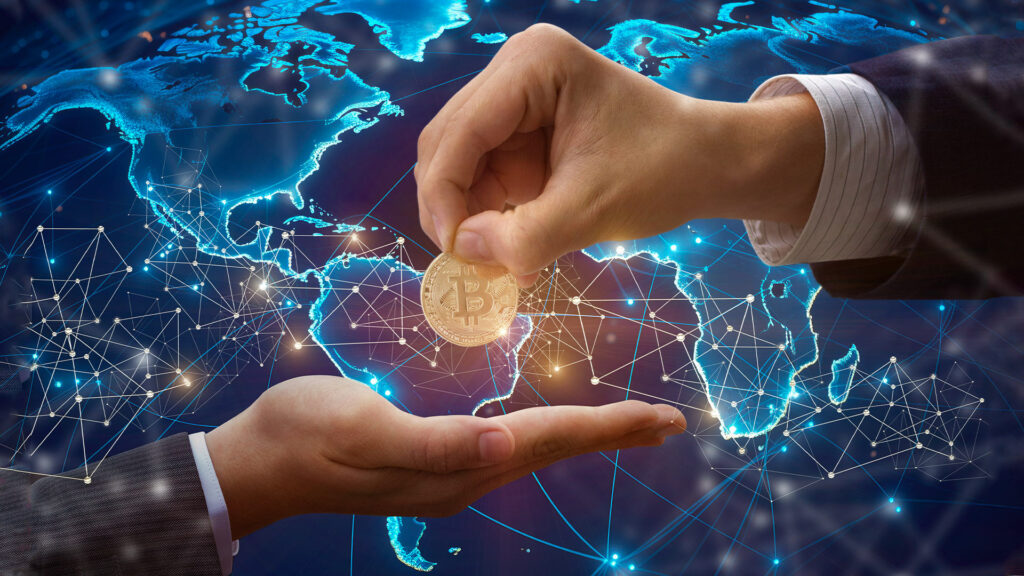 Remesas de bitcoin.