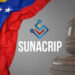 Sunacrip, bandera de Venezuela y martillo