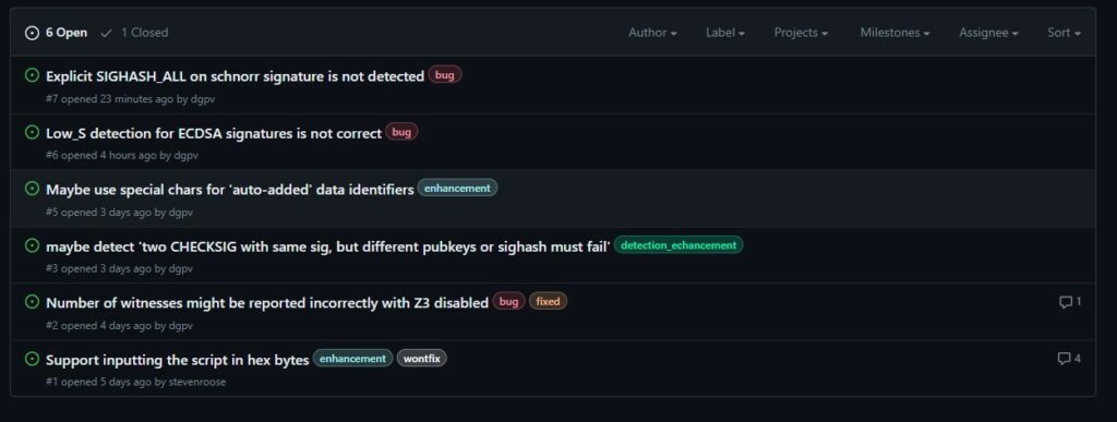 Repositorio de B'SST que analiza potenciales errores del código de Bitcoin - GitHub