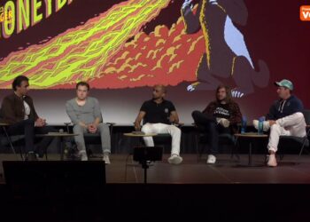 De izquierda a derecha: Alexander Mann, Oleg Mikhalsky, Stephan Livera, Mike Jarmuz y Chris Hunter.