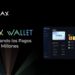 Pancarta promocional de la wallet biometrica de INTMAX