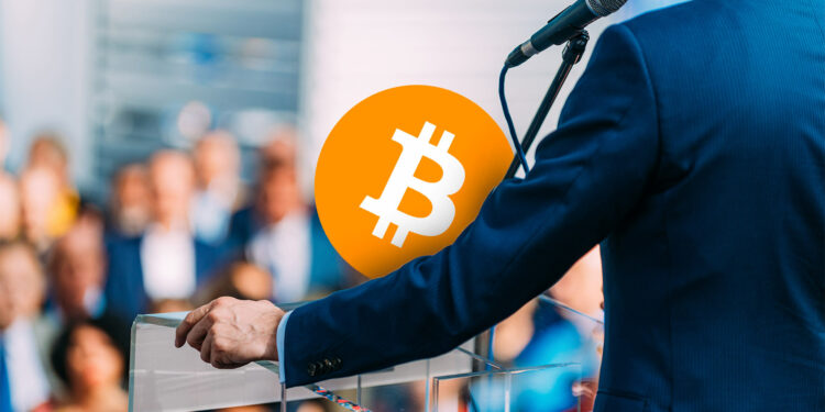 político y bitcoin.