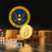 ETF de bitcoin de Hashdex y logo de la SEC.
