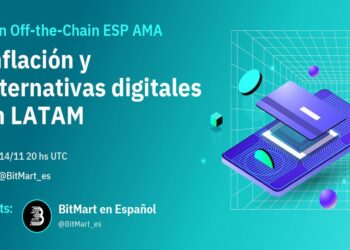 Pancarta promocional del programa Aprende para Ganar (Learn to Earn).de BitMart.