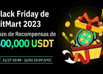Pancarta Promocional de la campaña Black Friday 2023 de BitMart.