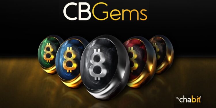 5 esferas de distintos colores representando gemas CB del exchange ChaBit.