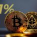 Monedas de Bitcoin y ethereum y ataque 51%.