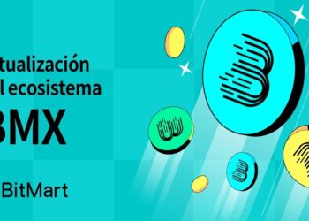 Pancarta promocional del token BMX de BitMart