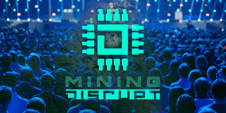 Logo del evento Mining Disrupt 2024 en Miami.