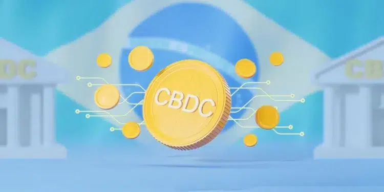 Desde 2023 el Banco Central de Brasil hace pruebas con el real digital. Composición por CriptoNoticias. ImageFlow; daboost/ stock.adobe.com.