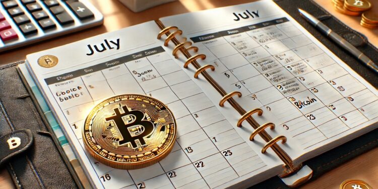 ¿Qué esperar para el precio de bitcoin en julio? - Imagen generada mediante Dall-E, de OpenAI.