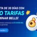 Pancarta promocional de la minería de Bells en ViaBTC.