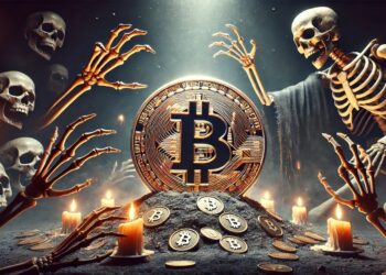 Bitcoin se acerca a un "cruce de la muerte". Fuente: imagen generada por CriptoNoticias, mediante Dall-E, de OpenAI.