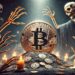 Bitcoin se acerca a un "cruce de la muerte". Fuente: imagen generada por CriptoNoticias, mediante Dall-E, de OpenAI.