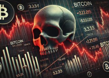 El cruce de la muerte se considera la confirmación de una tendencia bajista. Fuente: Imagen generada por CriptoNoticias mediante Dall-E, de OpenAI.