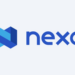 Logo de Nexo en color azul.