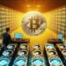 Equipos de minería de Bitcoin. Fuente: IA Microsoft Designer.