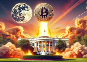 La política estadounidense está influyendo en el precio de bitcoin. Fuente: imagen generada por CriptoNoticias mediante Dall-E, de OpenAI.