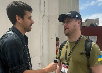 Peter Todd conversó con representantes de CriptoNoticias durante LaBitConf. Fuente: CriptoNoticias.