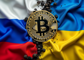 La guerra entre Rusia y Ucrania impacta en el precio de bitcoin. Fuente: imagen generada por CriptoNoticias mediante Grok.