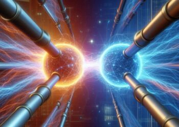 unión de dos redes virtuales, estilo de fisica cuántica