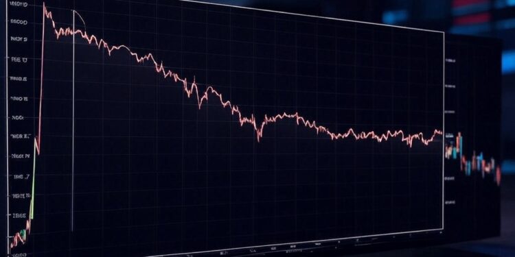 Cae el precio de bitcoin. Fuente: imagen generada por CriptoNoticias mediante Grok.